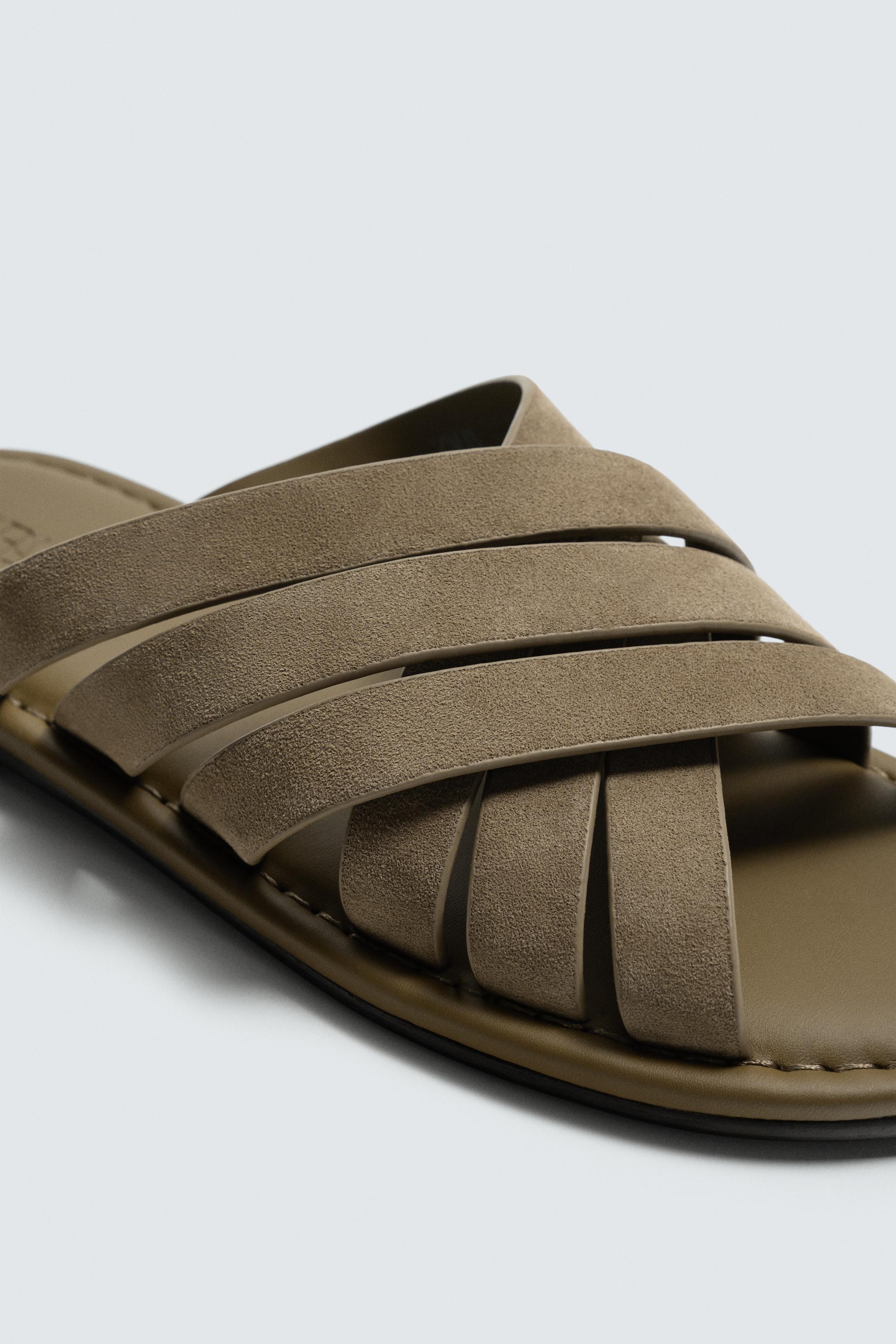 LEATHER STRAP SANDALS